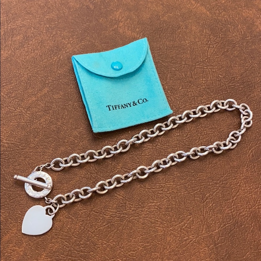 Tiffany & Co. Silver Heart Toggle Necklace